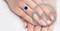 Cushion Blue Sapphire Solitaire Ring (1.75cts.)